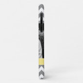 Graue und gelbe Zickzack-personalisiertes Foto Case-Mate iPhone Hülle (Hinten/Links)