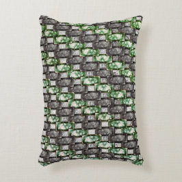 Graue und gepunktete rechteckige Stücke Dekokissen