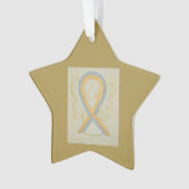 Graue und goldene Bronzemedaille Ornament (Vorderseite)