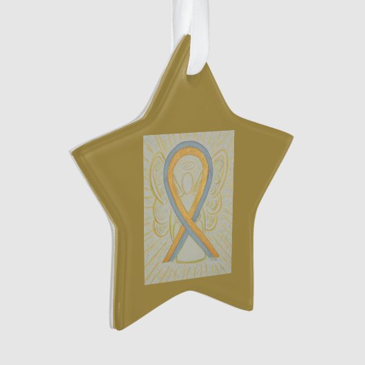 Graue und goldene Bronzemedaille Ornament (Vorderseite)