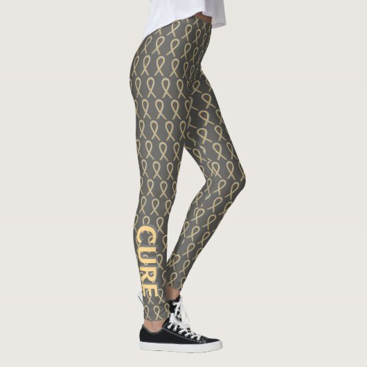Graue und goldene Leggings (Rechts)