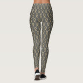 Graue und goldene Leggings (Rückseite)