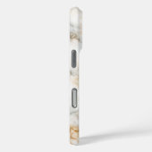 Graue und goldene Marmor personalisieren Case-Mate iPhone Hülle (Rückseite / Rechts)