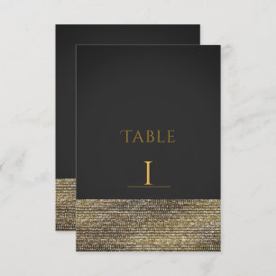 Graue und goldene, moderne Glam Sequins Chic-Tisch Einladung