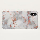 Graue und goldene Rose Case-Mate iPhone Hülle (Rückseite (Horizontal))