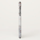 Graue und goldene Rose Case-Mate iPhone Hülle (Hinten/Links)