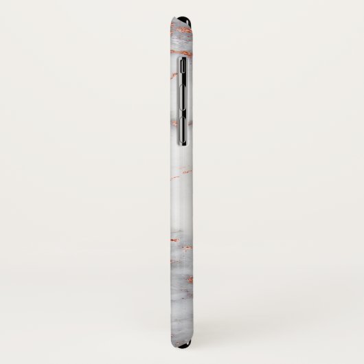 Graue und goldene Rose Case-Mate iPhone Hülle (Hinten/Links)