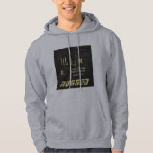 Graue und goldene RUGGED GEEK Hauptplatine Tech Hoodie (Vorderseite)