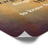 Graue und graue Anführungszeichen Poster (Ecke)