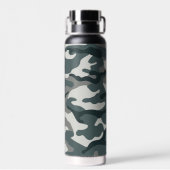 Graue und grüne Camouflage, mit Kupfer zugesetzt Trinkflasche (Rückseite)