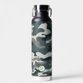 Graue und grüne Camouflage, mit Kupfer zugesetzt Trinkflasche (Vorne)