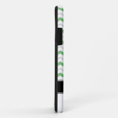 Graue und grüne Zickzack Monogram iPhone 5 Fall Case-Mate iPhone Hülle (Hinten/Rechts)