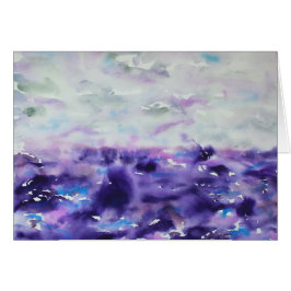 Graue und Lila beeindruckende Wasserfarbenlandscha