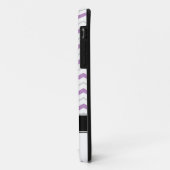 Graue und Lila Zickzack Monogram iPhone 5 Fall Case-Mate iPhone Hülle (Hinten/Links)