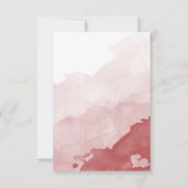 Graue und Maroon Wedding Einladung Details Karte (Rückseite)