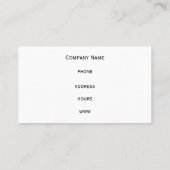 Graue und orangefarbene Visitenkarte (Rückseite)