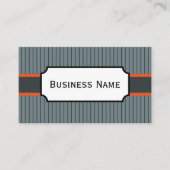 Graue und orangefarbene Visitenkarte (Vorderseite)