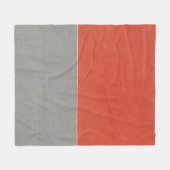 Graue und orangefarbene Wand Fleecedecke (Vorderseite (Horizontal))