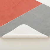 Graue und orangefarbene Wand Sherpadecke (3/4)