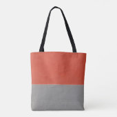 Graue und orangefarbene Wand Tasche (Rückseite)