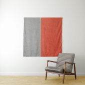 Graue und orangefarbene Wand Wandteppich (Beispiel (Horizontal))