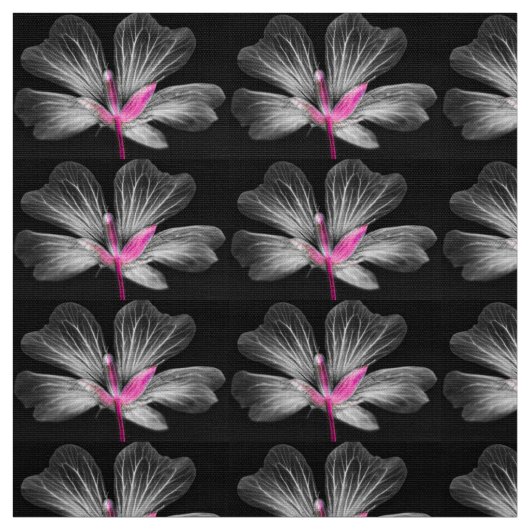 Graue und rosa Blume Stoff (Muster)