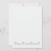 Graue und rosa Glocken Hochzeitseinladung (Rückseite)