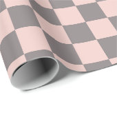 Graue und rosa Karton Geschenkpapier (Rolleneckpunkt)