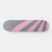 Graue und rosa Welle Skateboard (Horizontal)