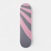 Graue und rosa Welle Skateboard (Vorne)