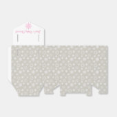 Graue und rosafarbene Schneeflocke Gefälligkeitsbo Geschenkschachtel (Ungefaltet)