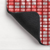 Graue und rote Blöcke Mousepad (Ecke)