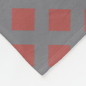 Graue und rote Markierung Fleecedecke (Ecke)