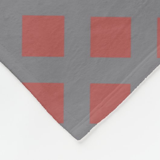 Graue und rote Markierung Fleecedecke (Ecke)