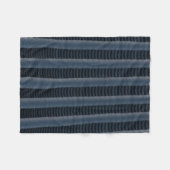 Graue und schwarz gestreifte Abbildung Fleecedecke (Vorderseite (Horizontal))