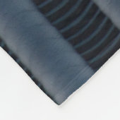 Graue und schwarz gestreifte Abbildung Fleecedecke (Ecke)