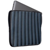 Graue und schwarz gestreifte Abbildung Laptopschutzhülle (Vorne Rechts)