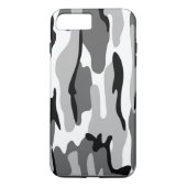 Graue und schwarze Camouflage iPhone 7 Fall Case-Mate iPhone Hülle (Rückseite)