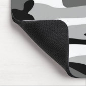 Graue und schwarze Camouflage Mouse Pad Mousepad (Ecke)