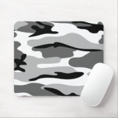 Graue und schwarze Camouflage Mouse Pad Mousepad (Mit Mouse)