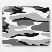 Graue und schwarze Camouflage Mouse Pad Mousepad (Vorne)