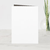 Graue und schwarze Damaske-Card-Style-Abend laden Einladung (Rückseite)