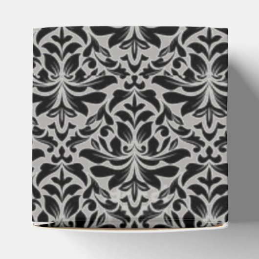 Graue und schwarze Damasken, handgefertigte Seife Geschenkschachtel (Oben)