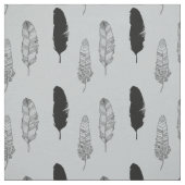 Graue und schwarze Federn Stoff (Muster)