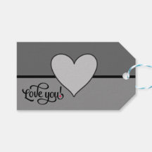 Graue und schwarze Herz Liebe dich Graue Hochzeits