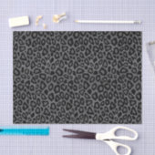 Graue und schwarze Leopardenfarbe Seidenpapier (Handwerk)