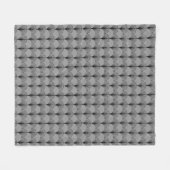 Graue und schwarze Lüfter Fleecedecke (Vorderseite (Horizontal))