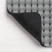 Graue und schwarze Lüfter Mousepad (Ecke)