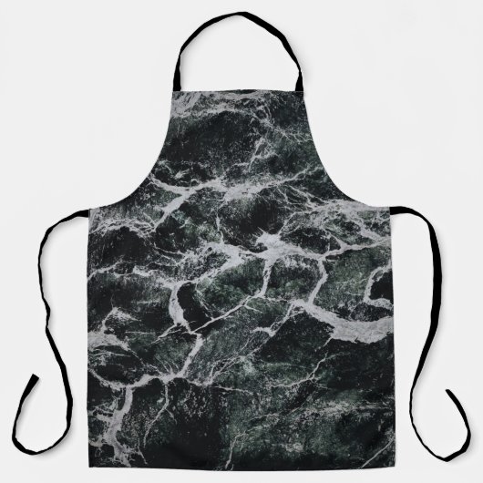 GRAUE UND SCHWARZE MALEREI SCHÜRZE (Vorderseite)