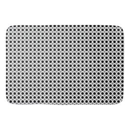 Graue und schwarze Polka Dots Badematte